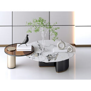 Keramische steenplaat + eettafel salontafel achtergrondwand droge korrel gepolijste oppervlakte moderne slaapkamer hal woonkamer buiten - Product Image 1