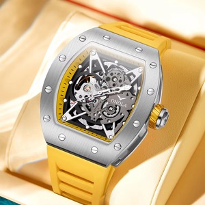 Drioshipping nuevo reloj de pulsera automático de negocios de lujo relojes mecánicos luminosos reloj esqueleto hombres - Product Image 2
