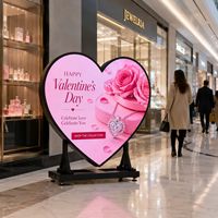 Pantalla LED con Forma de Corazón para Interiores, Pantalla de Proyección para Publicidad y Decoración con Pantalla Publicitaria para Centros Comerciales