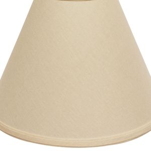 DB Deep Cone Hardback Lampshade Fitter Tela de lino beige Diseño rústico Estilo 6 \ "Top X 19 \" Lámparas de mesa naturales - Product Image 4