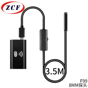 ZCF Industrial Endoscope 8mm Probe 3.5M WiFi Pipe Inspection Camera For Mobile Phone Android High Definition Night <b>Vision</b> - Product Image 1