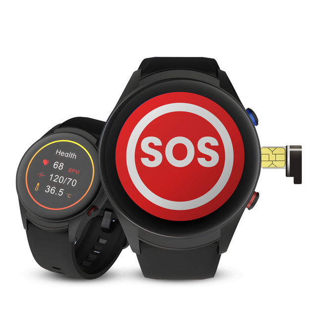 VL08S GPS Smartwatch for Elderly With SOS GPRS BDS Voice Button 4G SIM Card Electric Fence Anti-fall Personal Protection Elderly