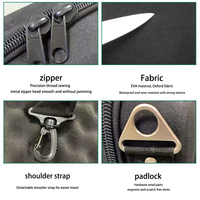 Étui de transport rigide portable en EVA pour contrôleur DJ et appareil audio, sac de voyage durable en polyester avec fermeture éclair