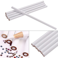 Long Bois Nail Art Cire Crayon Stylo Strass Gem Picker Cristal Dotting Outils Manucure Outils 17cm