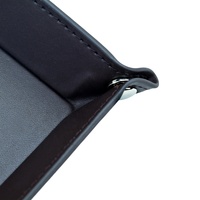 Plateau de rangement pliable de luxe en similicuir PU personnalisé pour montres, bijoux, lunettes et cosmétiques