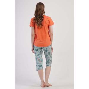 Combinaison de nuit ovale à manches courtes et col rond pour femmes - Product Image 1
