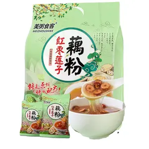 Meizhoushike-sopa de raiz de lótus em pó, sementes de lótus brancas, 500 gramas