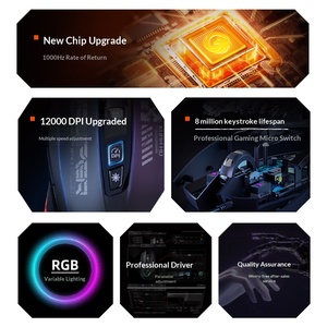 Souris de jeu filaire avec définition macro, souris mécanique à éclairage RVB pour PC, ordinateur portable, bureau et e-sport - Product Image 4