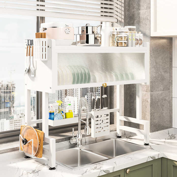 Expandable Stackable Kitchen Cabinet Shelf Organizer, Counter Spice ...