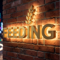 Letras con Retroiluminación LED para Interiores, Letrero 3D Personalizado de Acero Inoxidable Dorado, Logotipo para Salón de Belleza, Oficina, Recepción, Letrero de Pared