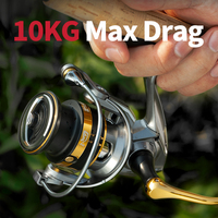 Personnalisez les moulinets de pêche CHILENT LP1000-4000 Series 3 + 1BBS Spinning Reel pour l'eau douce Combinaison légère pour l'eau de mer