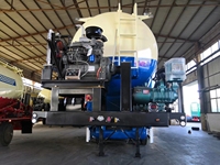 Réservoir de stockage de poudre sèche, compresseur d'air, réservoir de 60 tonnes, ciment, Semi-camion