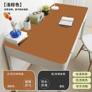 Computeraccessoires Organisch Silicium Verlengt Grote Pu/Pvc Lederen Bureaumat Muis Gaming Licht Op Voorraad Roze Muismat - Product Image 6