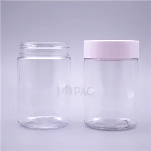 Transparent Empty Plastic Jars With Screw On Lids Packaging 150ml 5oz