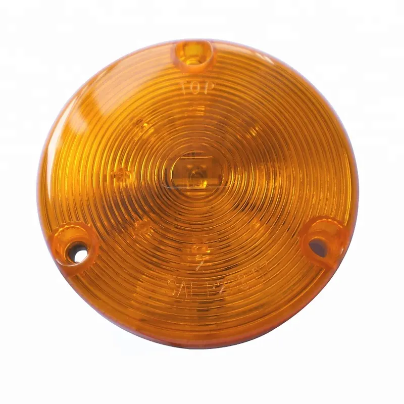 Red amber clear 3 inch round 24 volt car back led flash side marker warning light for truck trailer taxi high quality led lamps