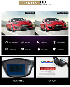 DUBERY 2026 Unisex <strong>Sport</strong> <strong>Sunglasses</strong> Custom Logo Transparent <strong>Metal</strong> Frames <strong>Polarized</strong> PC Lenses Discoloration Resistance <strong>Sunglasses</strong> - Product Image 4
