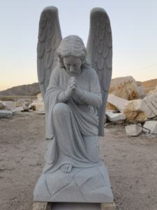 Vida tamanho anjo jardim estátua pedra mármore figura escultura granito estátua moldes suporte decoração para venda - Product Image 5