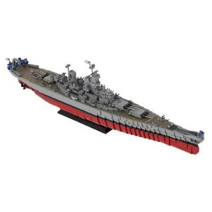 GoldMoc Iowa-class Battleship Battle Ship Model Building Block Ship World War WW2 Puzzle Building Blocks Boat Toys