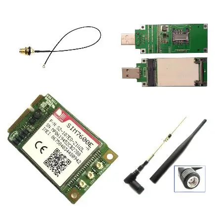 เดิมใหม่ SIMCOM SIM7600E-H PCIE 4กรัม LTE โมดูลหลายวง GSM GPS GPRS โมดูลไร้สาย SIM7600 SIM7600E SIM7600E-H