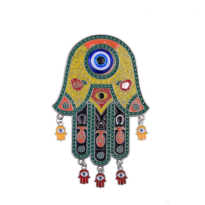 Souvenirs de Malte, l'Œil d'Osiris, aimant de réfrigérateur en métal en forme d'œil, émail dur coloré, aimant souvenir - Product Image 3