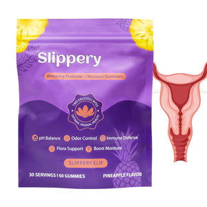 Gomitas de humedad probióticas femeninas con fruta de piña y extracto de olmo resbaladizo Mezcla de nutrición natural Gomitas probióticas - Product Image 1