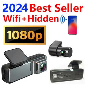 Caméra de tableau de bord Wifi à double objectif Enregistreur DVR de voiture 1080P <span class=keywords><strong>avec</strong></span> application Caméra de voiture Boîte noire de véhicule Vidéo-régistrateur Avto Surveillance de stationnement 24H - Product Image 2