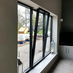 Fenêtre triple vitrage insonorisée en aluminium avec joint en caoutchouc, pour chambre et studio d'enregistrement, à bascule et à rotation, pour une ambiance silencieuse - Product Image 5