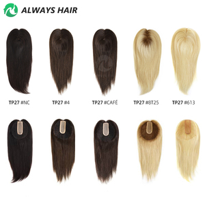 Postizo de Cabello Natural Integrado para <span class=keywords><strong>Mujer</strong></span>, Prótesis Capilar Remy de 16 Pulgadas con Base de Seda, Cabello Chino - Product Image 5