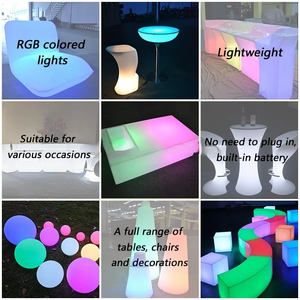 <span class=keywords><strong>Comptoir</strong></span> de <span class=keywords><strong>bar</strong></span> portable Leda de haute qualité avec éclairage LED RGB <span class=keywords><strong>pour</strong></span> les événements et fêtes en plein air - Product Image 5