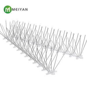 Usine en gros 5 broches Base en plastique en acier inoxydable <span class=keywords><strong>Anti</strong></span> Bird Spike <span class=keywords><strong>Anti</strong></span> Pigeon pour gouttière - Product Image 5
