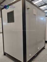 Unité combinée WC et douche portable en structure acier moderne, salle de bain mobile tout-en-un avec cadre renforcé