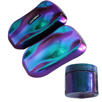 Poudre de pigment caméléon bleu-violet à effet miroir métallique pour usage automobile, peinture de voiture chromée, pigment nacré