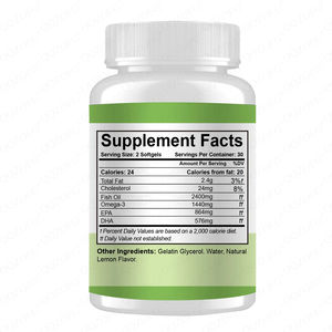 Groothandel GMP-gecertificeerde natuurlijke gezondheidsvoeding <span class=keywords><strong>Omega</strong></span> <span class=keywords><strong>3</strong></span> visolie 864EPA/576DHA 60 zachte capsules ter ondersteuning van de hartgezondheid - Product Image 5