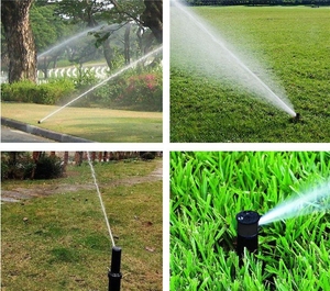 Aspersor <span class=keywords><strong>de</strong></span> impacto emergente para <span class=keywords><strong>riego</strong></span> <span class=keywords><strong>de</strong></span> césped, 360 engranajes rotativos para agricultura, jardín, lluvia, pájaro, rociador subterráneo oculto - Product Image 5