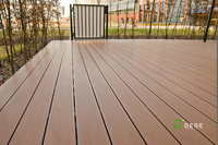 Planche de terrasse en composite bois-plastique moderne anti-choc 8 mm, élastique, imperméable pour les zones de sport extérieures