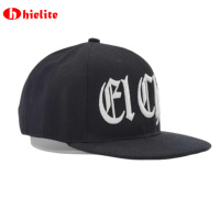 Topi Snapback 6 Panel Hitam Bordir Custom Y2K Fashion Desain Karakter Huruf Putih Berkualitas Tinggi untuk Pesta Outdoor Unisex