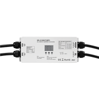 Contrôleur LED DMX 100-240V, compatible RDM, sortie 4x1,5A, charge maximale 660W/1320W, affichage numérique pour une configuration facile des adresses DMX
