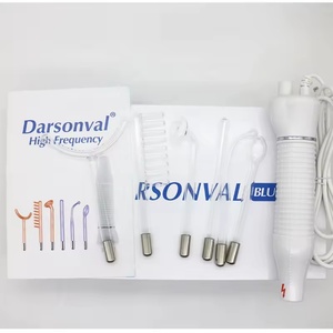 Varita de Belleza Facial con Luz Roja de Neón, Portátil, de Alta Frecuencia, para el Cuidado de la Piel, con 6 Electrodos, Kit de Terapia Cutánea - Product Image 4