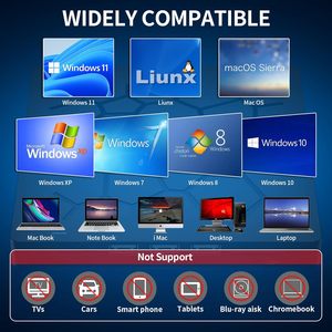 Unidad de CD/DVD externa para portátil, grabadora de DVD portátil delgada 7 en 1 USB 3.0, grabadora de CD-ROM, unidad de DVD externa óptica - Product Image 5