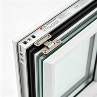 Thermisch Getrenntes Aluminium Modernes Hurrikan-Beständiges Fenster Doppelt Verglastes Laminiertes Glas Miami-Dade-Zertifiziert für Amerikanische Küstenhäuser