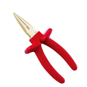 Pince trempée par injection non magnétique du fabricant OEM Conception de nez de bécassine Poignée de sertissage en acier et plastique DIY Industrial - Product Image 1