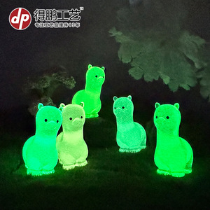 Cute Cartoon Alpaca Figurine Resin Miniature Decor Home <b>Office</b> <b>Desk</b> Car Accessory Multi Color <b>Compact</b> Design - Product Image 2