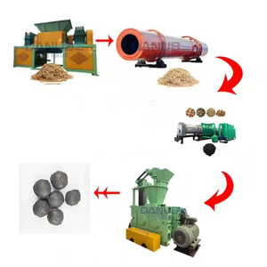 Línea de Producción de Carbón para Shisha, Máquina para Hacer Briquetas de Carbón de Bambú, Coco y Piña, Precio de Fábrica - Product Image 1