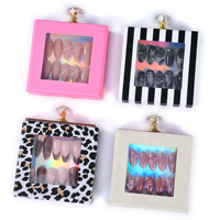 Colección de Uñas Postizas Personalizadas, Forma Almendrada y Ataúd, Uñas Postizas Surtidas, Gel Brillante, Uñas Falsas Mixtas, Venta al Por Mayor OEM