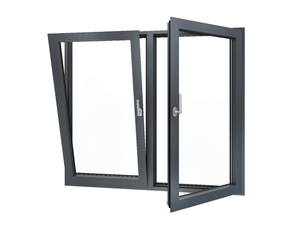 Fenêtre battante en alliage d'aluminium, norme européenne, antivol, étanche, résistante aux intempéries, en verre trempé, insonorisée, pour salle de bain et hôtel - Product Image 2