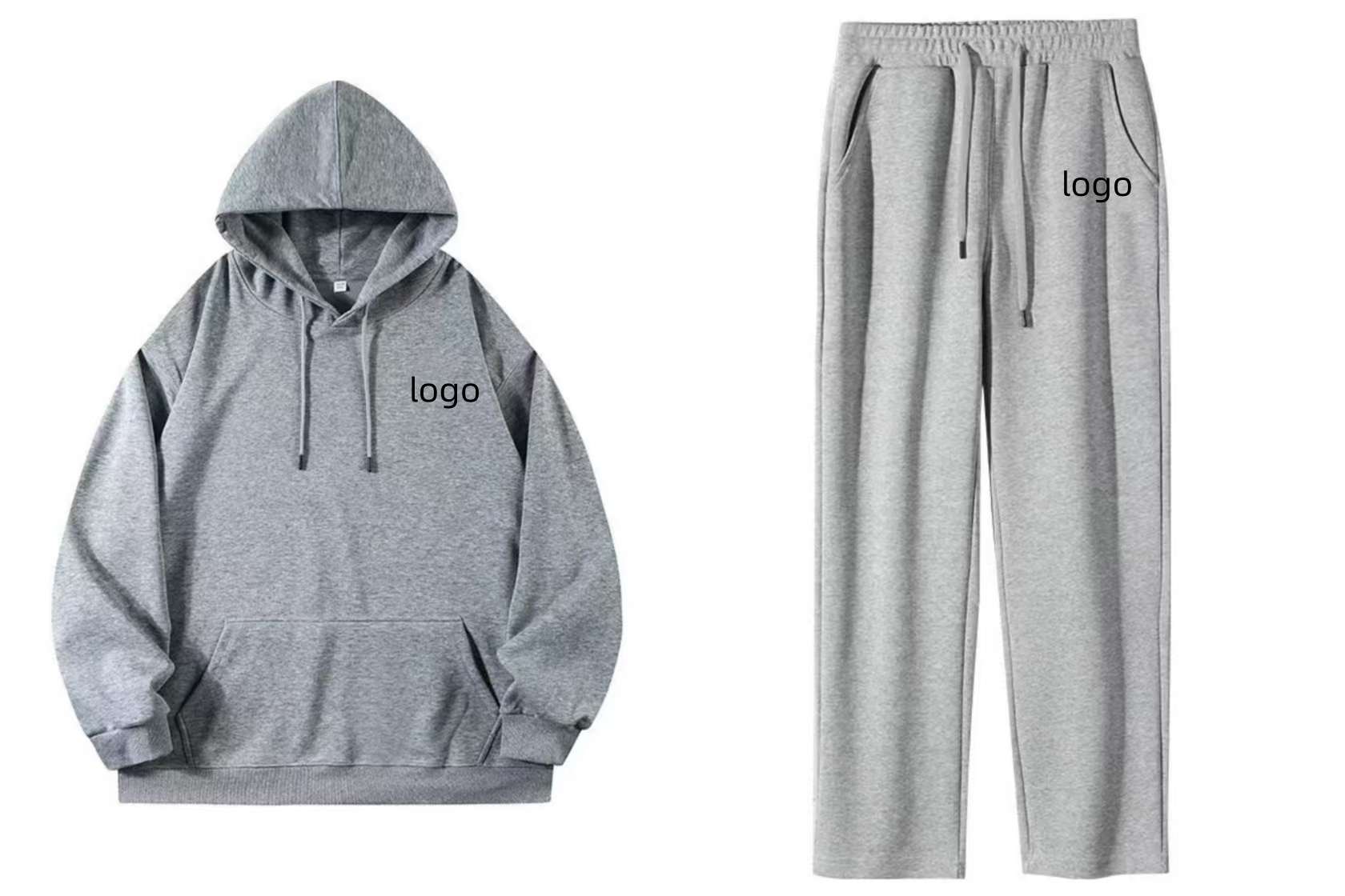 Gray Hoodie set