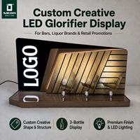 Base de présentation décorative pour bouteilles avec LED, Glorifier de bouteilles LED, Présentoir LED pour bouteilles d'alcool pour événements en club