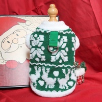 Weihnachtliche Festtags-Party Winter Schneeflocken-Haustierweste mit Leine Hundebekleidung Tierbekleidung Warme Hundekleidung