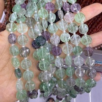 Perles en pierre naturelle œil de tigre facettées en gros, forme pièce de monnaie 10*5mm, en vrac pour la fabrication de bijoux DIY