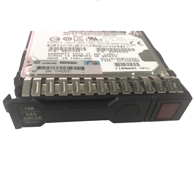 781516-B21 781577-001 600GB 10K SAS 12gb/s Hot-pluggable SC Enterprise 2.5-inch Hard Drive for G9 Servers.